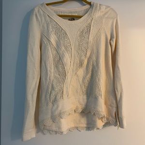 Anthropologie lace sweater